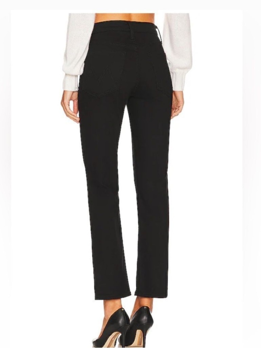 Mother Womens black the tomcat Ankle in lasting impression jeans 28